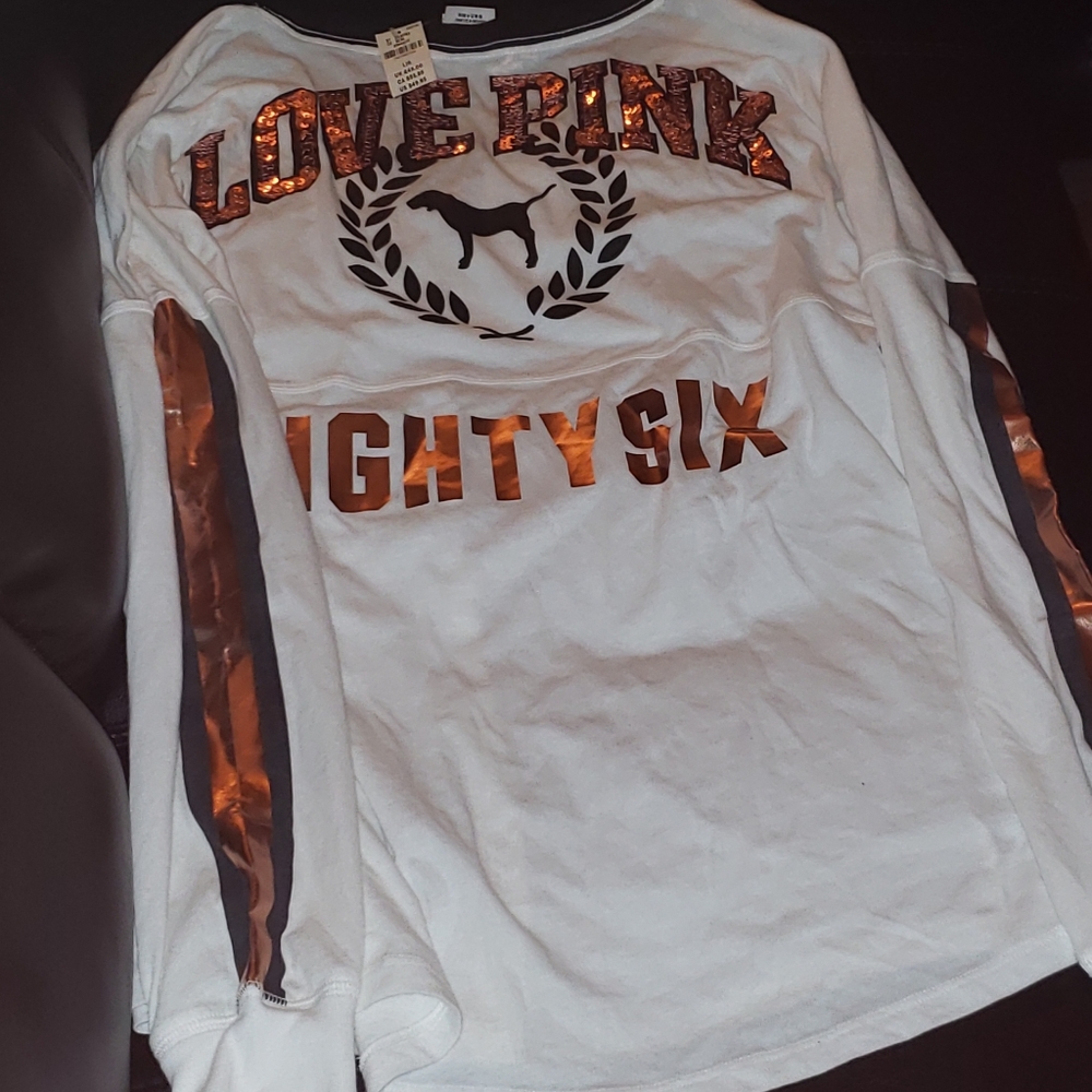 Pink long sleeved shirt